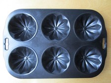 ?Tortelett/Tartelette Backblech, 6 Formen, für Muffins, Kleinkuchen, Törtchen?