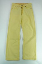 R95TH Jeans Hose W29 L30 29/30 gelb uni gerade Chino C1137