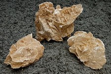 3 SANDROSEN ....... Wüstenrose Mineralien Edelstein HeilStein NATUR  Sahara ROSE