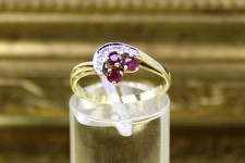 Rubin diamantring aus 585er - aus,