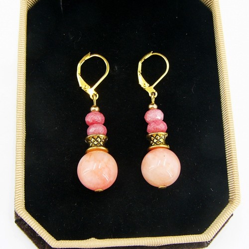 Rhodochrosite ohrringe damen - rhodochrosite-ohrringe,