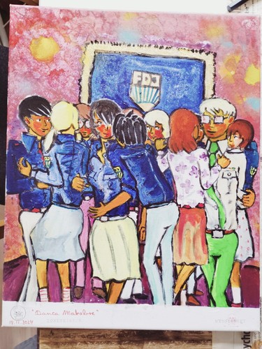 Ein acryl bild auf leinwand - acryl,