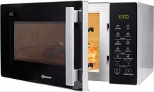 Mikrowelle Silber Schwarz