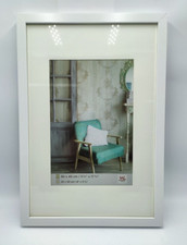 Walther design Bilderrahmen 30 x 45 cm Echtglas Stockholm Holzrahmen Weiss