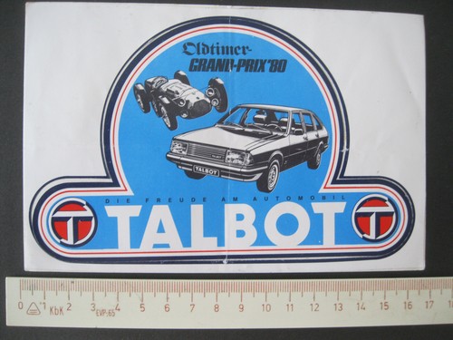 Talbot oldtimer grand prix - oldtimer, '80