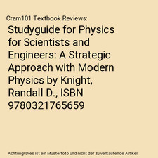 Studyguide for Physics for Scientists and Engineers: A Strategic Approach with M