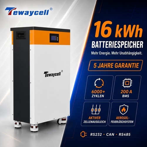 Tewaycell 48v 314ah - 48v, 16kwh
