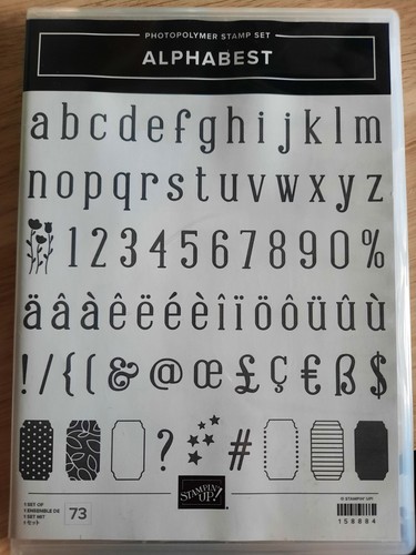 Stampinup stempelset alphabest - stempelset,