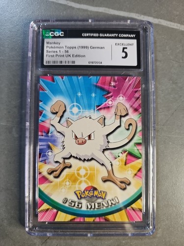 Mankey pokémon topps 1999 - mankey,