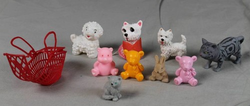 Kleine tier figuren hund - -,