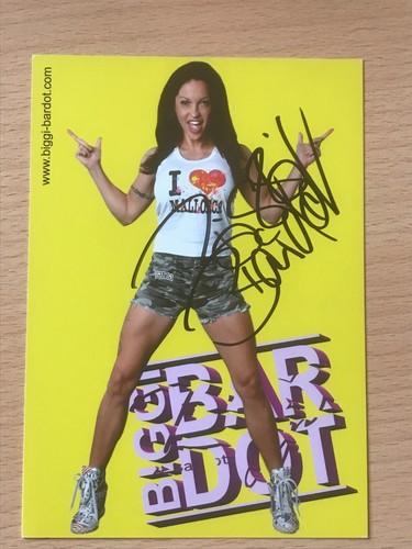 Biggi bardot autogrammkarte - biggi,