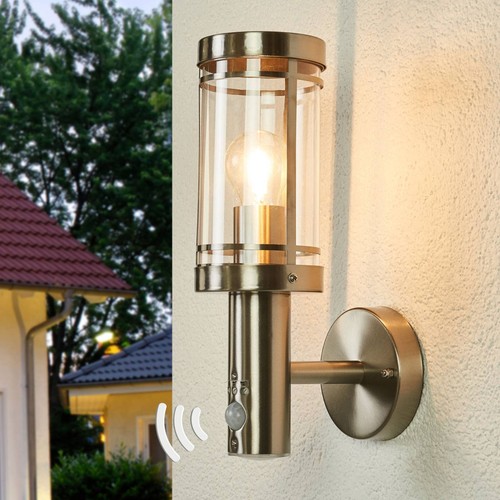 Lindby edelstahl wandlampe - edelstahl, mit