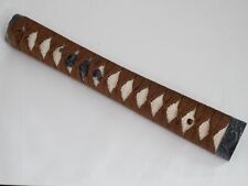 Japanisches Wakizashi Schwert Griff Menuki Tsuka FUCHI Drache dunkelbraun #B18