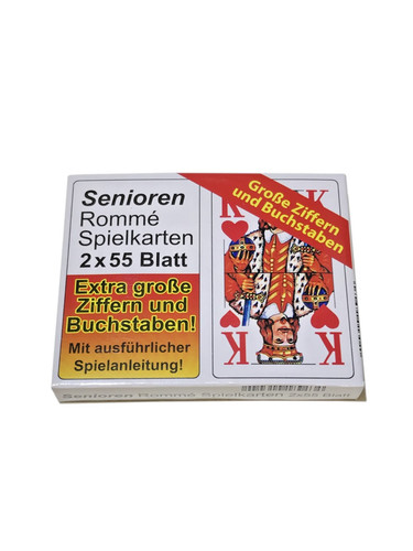 Rommé spielkarten senioren - rommé,
