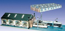 Straßenbahn depot tram - h0,