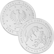 20 Euro Deutschland 2020 Silber bfr. - Der Wolf und die sieben Geißlein