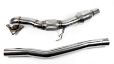 76mm 3" Downpipe High Flow 200 Zellen KAT 2,0 TFSI VW Golf 6R Audi S3 8P Cupra R