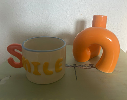Keramik tasse schriftzug - tasse,