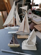 4 Boote, Segelboot, Maritim, Dekoration, Sea, Ocean, Küsten - Deko, 