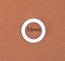 10 Gardinenringe weiß 13 x