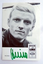 HEINO Signierte Orig. AUTOGRAMMKARTEN 9,5x14,5 Vintage MUSIK Schlager Volksmusik