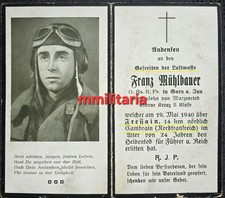 Sterbebild WWII Gefreiter