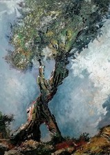 Prächtiges Ölg. eines Olivenbaum sign. Wilh. Sachs? oder ähnlich