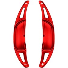 Alu Schaltwippen Verlängerung Kompatibel mit Mercedes Benz AMG ab 2015 Rot Typ-E