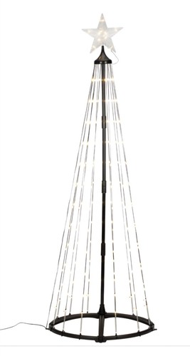 Led leuchtbaum schwarz 150cm - led, 150cm/