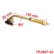 Reifenventil Metall Nutzfahrzeug Winkelventil Reifen EM Ventil 80° Metallventil