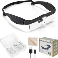 LED Stirnlupe 1,5x-10x