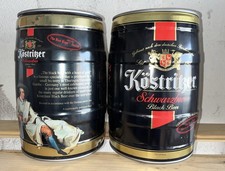 2 Bierdosen/Barrel Keg „Köstritzer Schwarz Bier“  Export 5L /Bad Köstritz/Goethe