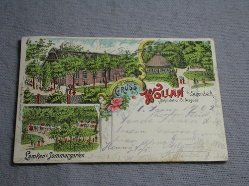 Litho gruss aus - wollan, bei