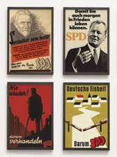 Set: 4 Plakate SPD 1950-1960er