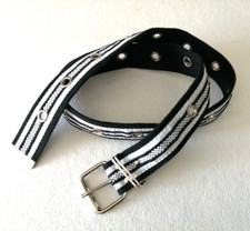 UNISEX GÜRTEL GESTREIFT STOFF