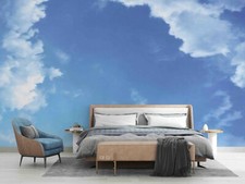 3D Blau Himmel Weiß Wolke