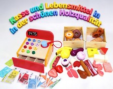 Holz kinder kasse lebensmittel - holz,