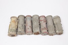 7x Musterwalzen Malerwalzen Strukturwalze Ringwalzen zweifarbig 15cm - (0463)