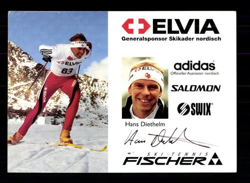 Hans diethelm autogrammkarte - hans,