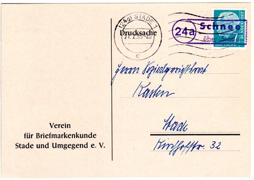 Brd 1955 landpost stpl 24a - 1955,,
