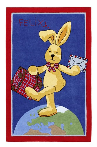 Felix der hase - der, kinderteppich