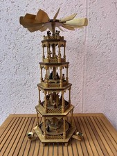 Weihnachtspyramide/Erzgebirgische Volkskunst -Seiffen-, alt, 4stöckig,