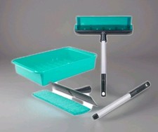 6-tlg. original Genius Fensterreiniger Fensterwischer Teleskopstange 