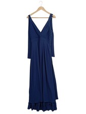 TFNC LONDON Abendkleid Damen Kleid Gr. DE 38 blau Elegant