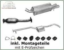 Auspuffanlage mit Kat Opel Calibra A 2.0i 16V Katalysator + Mitteltopf + Endtopf
