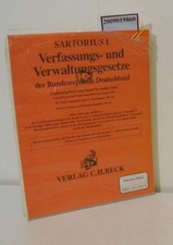 Sartorius I  Verfassungs- und Verwaltungsgesetze der Bundesrepublik Deutschland 
