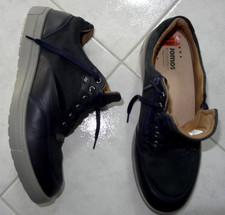 Halbschuhe JOMOS Aircomfort Extra Weit Blau Leder Gr. 45 NEU