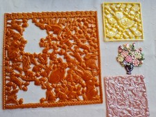 4 Wachsmotive-Verzierwachs-Wachsornament-Kerzenkunst-Kerzenwachs-Wachs