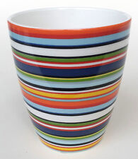 iittala Origo Becher Serie orange 0,25 L Porzellan gestreift Alfredo Häberli NEU