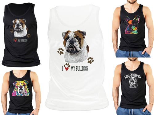 Bulldogge motiv trägershirt - bulldogge,